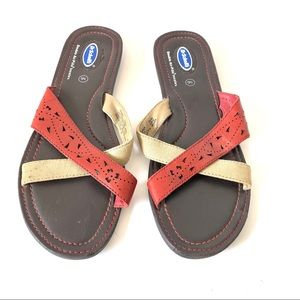 DR. SCHOLL’S “Wyoming” Laser Cut Sandals—SZ. 9.5